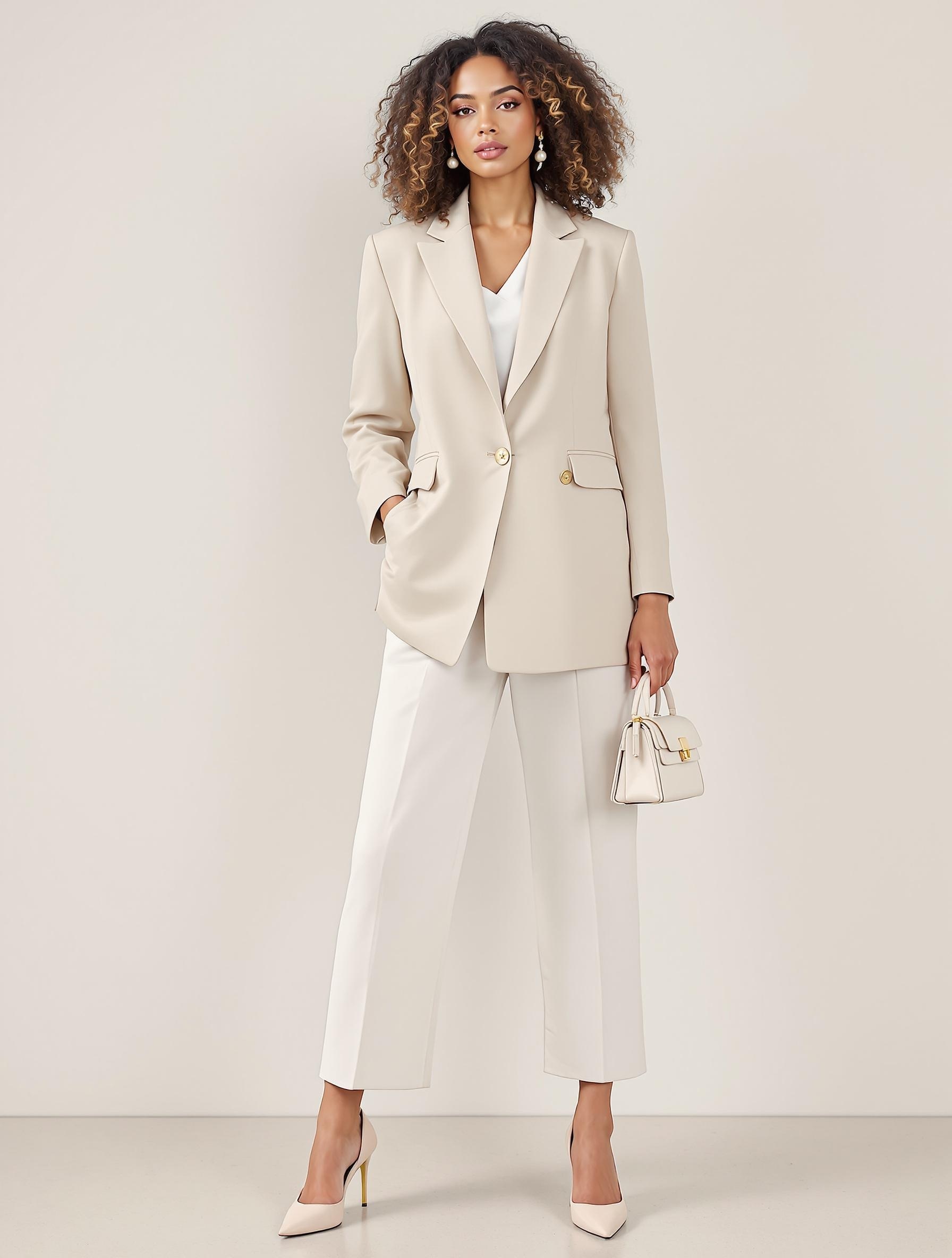 Thời trang mùa xuân nữ năm 2025 - phong cách monochrome.