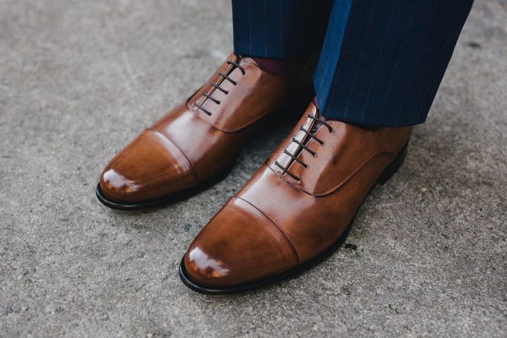 Giày Plain Toe Oxford