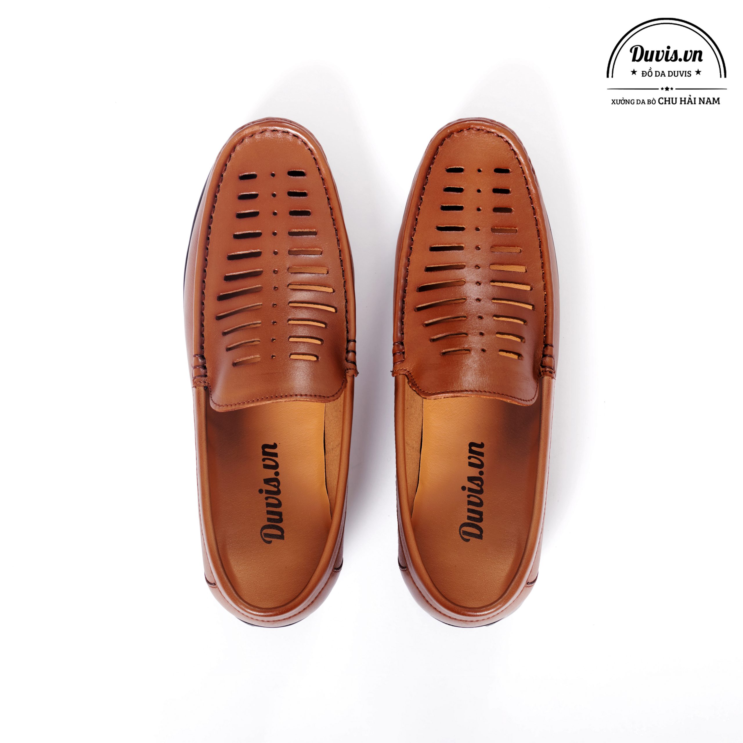 Giày Lười Da Bò L119 Nâu