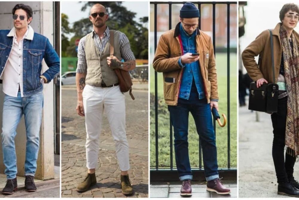 Boot cổ ngắn nam đẹp Ankle boots