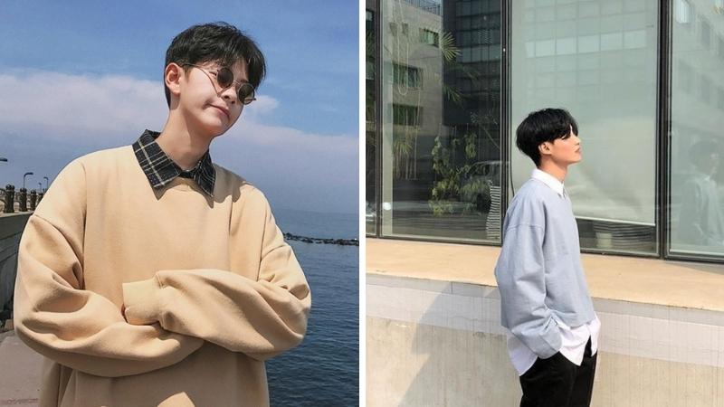 Áo sweater và sơ mi