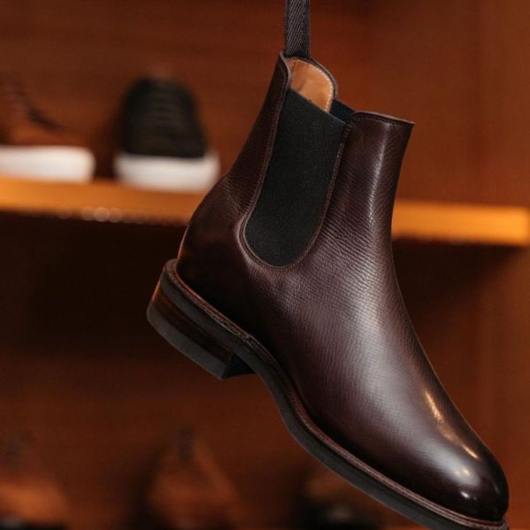 Chelsea Boot Da sần nam bassic cá tính