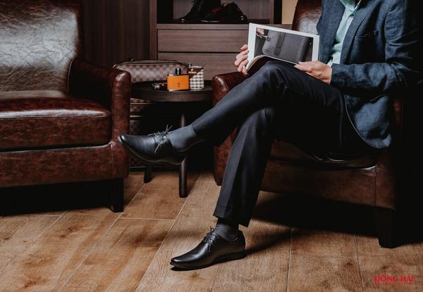 Vest sang trọng mix giày derby classic