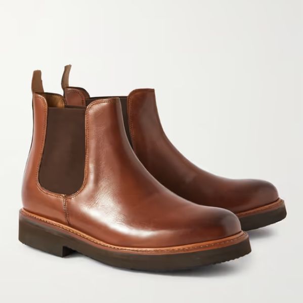 Một số mẫu chelsea boot nam da sần cao cấp