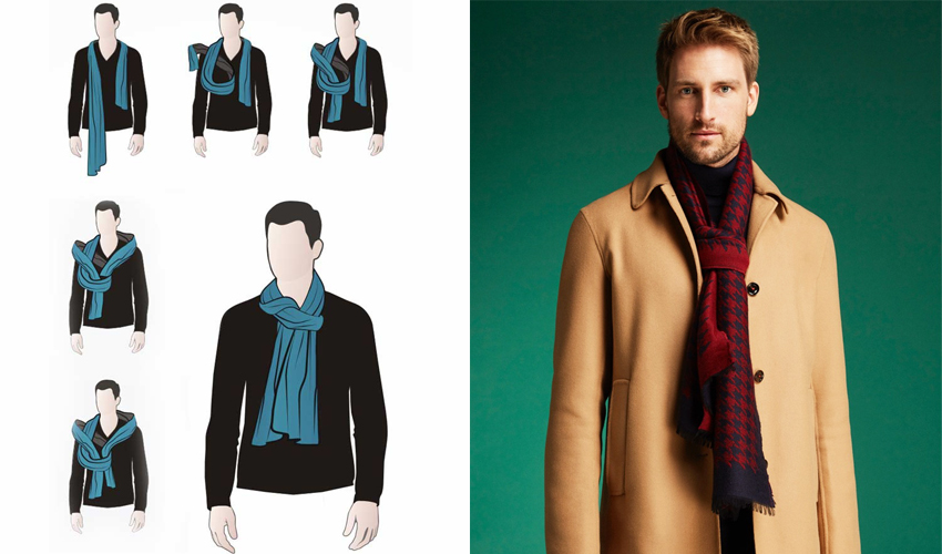 Quàng khăn kiểu nút thắt fake (giả)