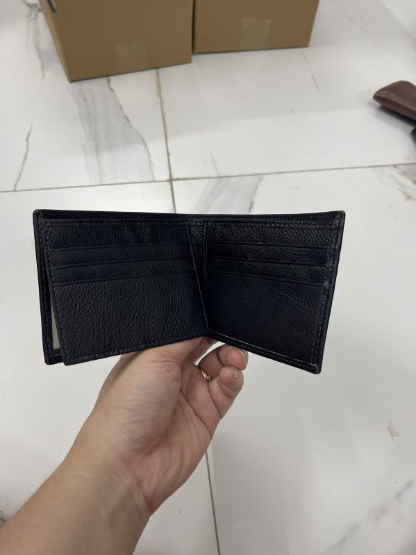 Ví Da Nam Đút Túi V011 – Duvis – Ngang – Đen