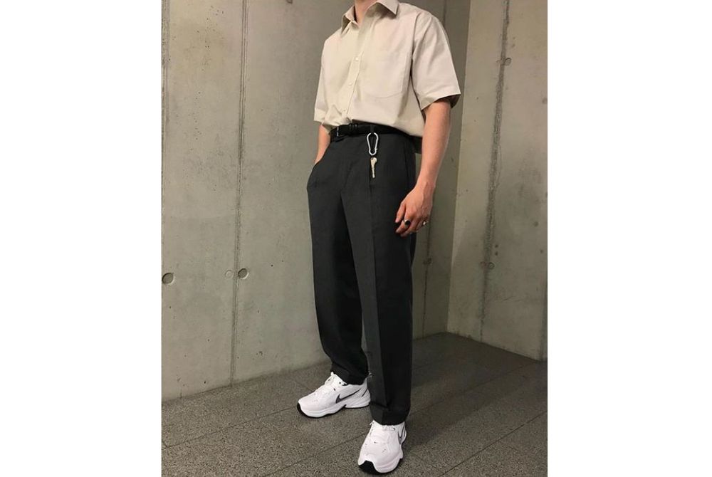 Áo sơ mi với quần dài