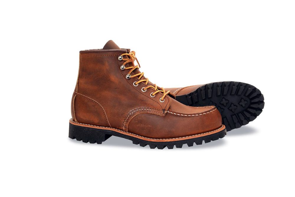 Giày work boot nam da bò