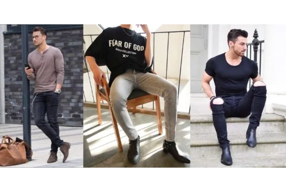 Cách phối quần jean