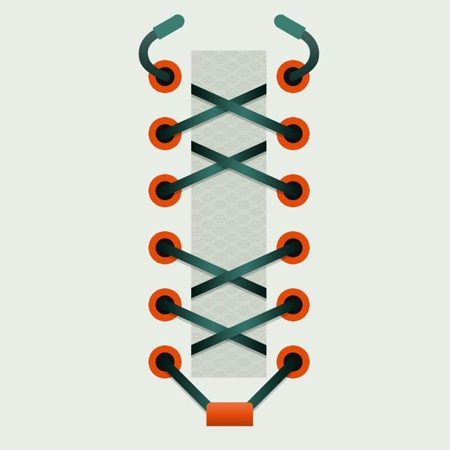 Cách thắt dây đơn giản chia làm hai nửa