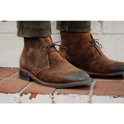 Chukka&nbsp;boot nam cao cổ da