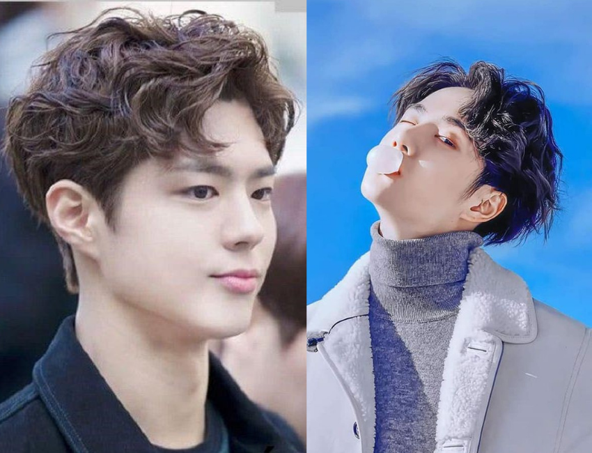 Kiểu tóc con sâu cho mặt vuông