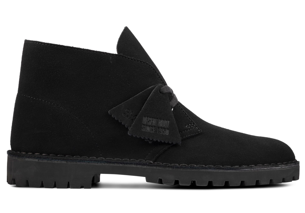 Clarks Desert Rock Black Suede