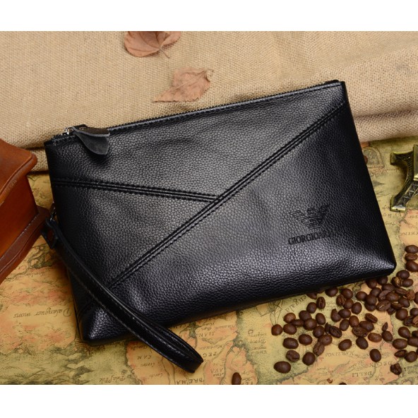 Burberry - Ví dài nam da thật