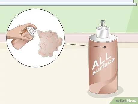 Sử dụng thêm bình xịt tạo màu