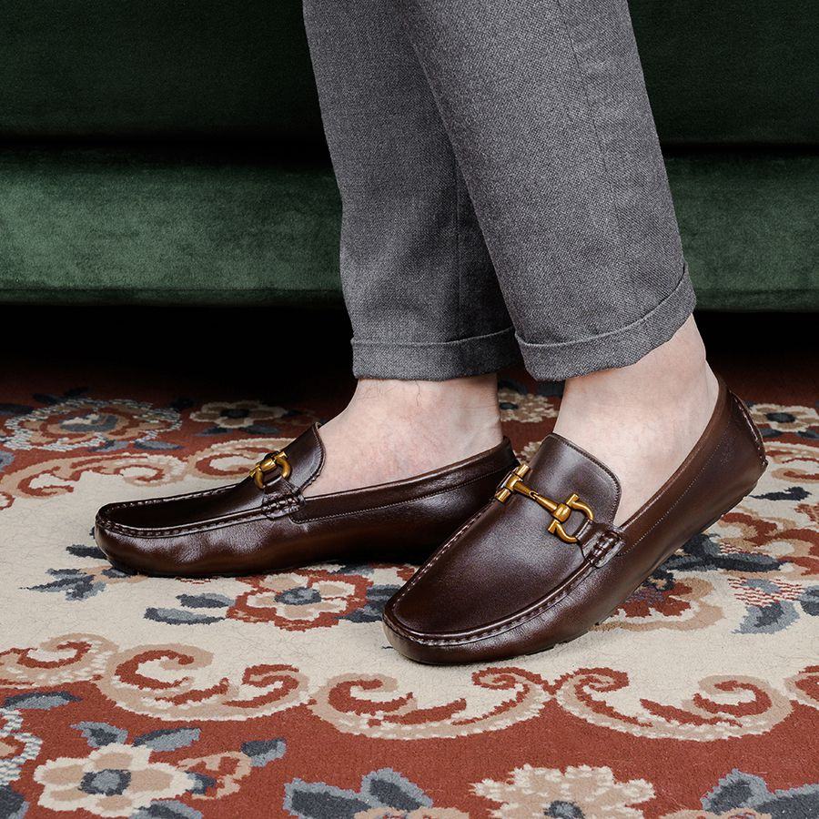 Giày Bit Loafer Crocodile Grain