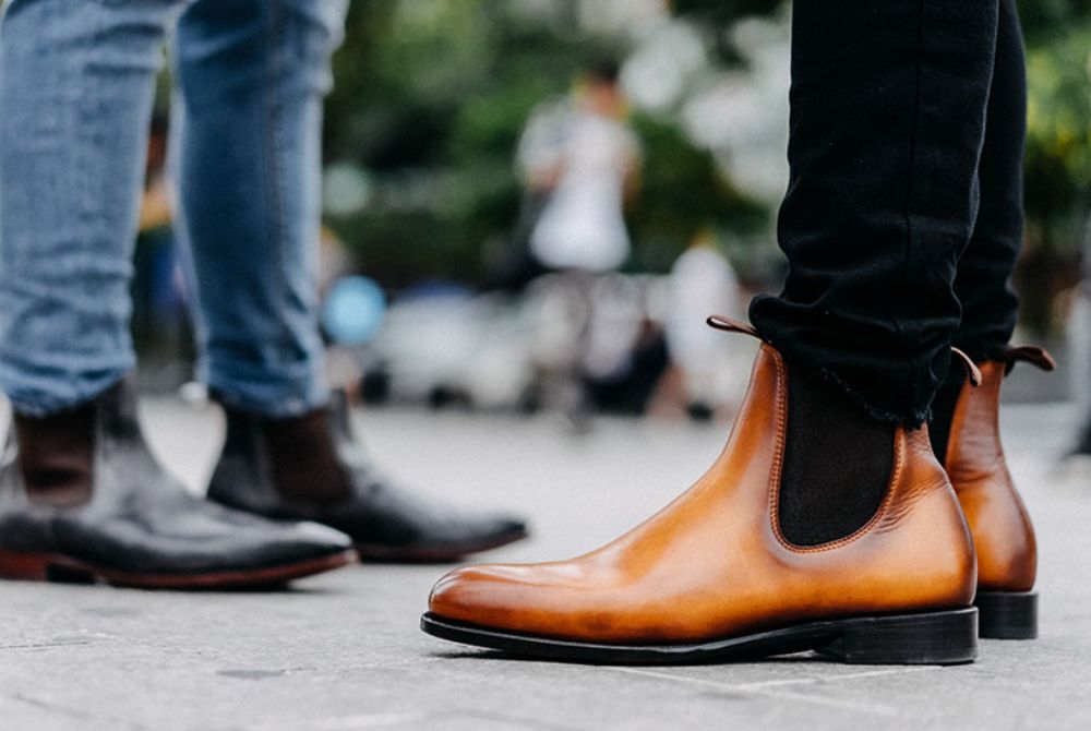 Giày Boots nam da bò cao cấp