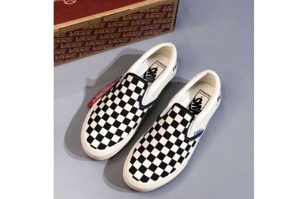 Giày lười vải Vans Checkerboard