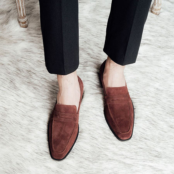 Giày penny da lộn 