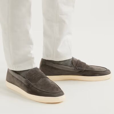 Giày lười nam màu xám – Penny Loafers