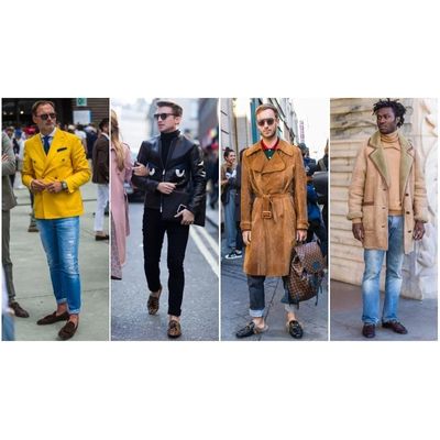 Phong cách nổi loạn: Giày lười với quần jean