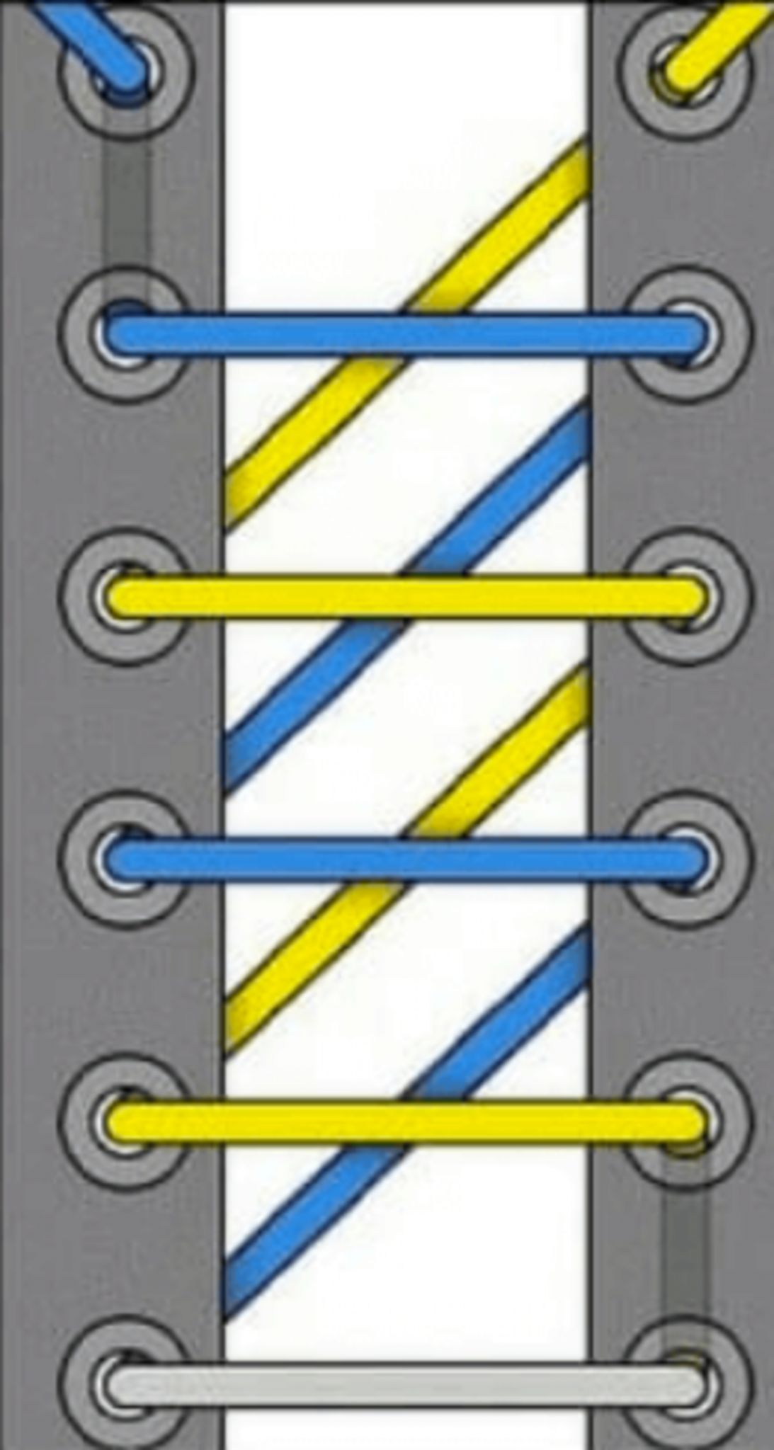 Cách buộc dây giày đẹp kiểu răng cưa