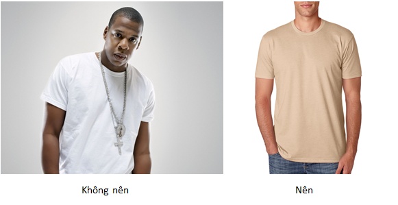 Nam da ngăm đen cần tránh mặc áo màu trắng