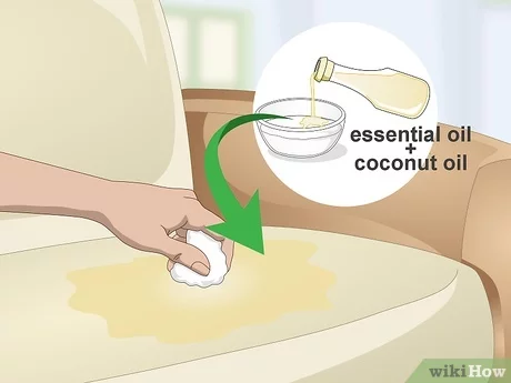 Trộn tinh dầu vào dầu dừa