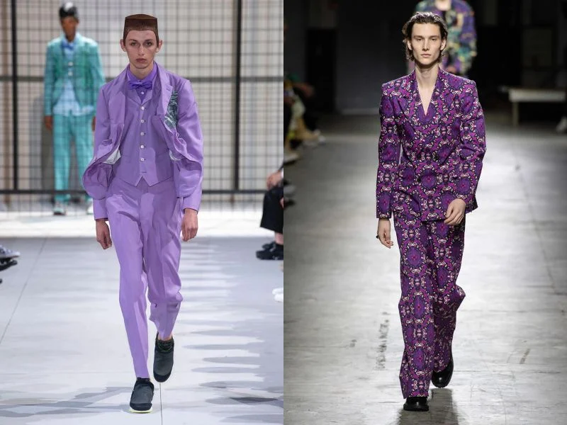 Màu tím làm mưa làm gió trên các sàn diễn thời trang