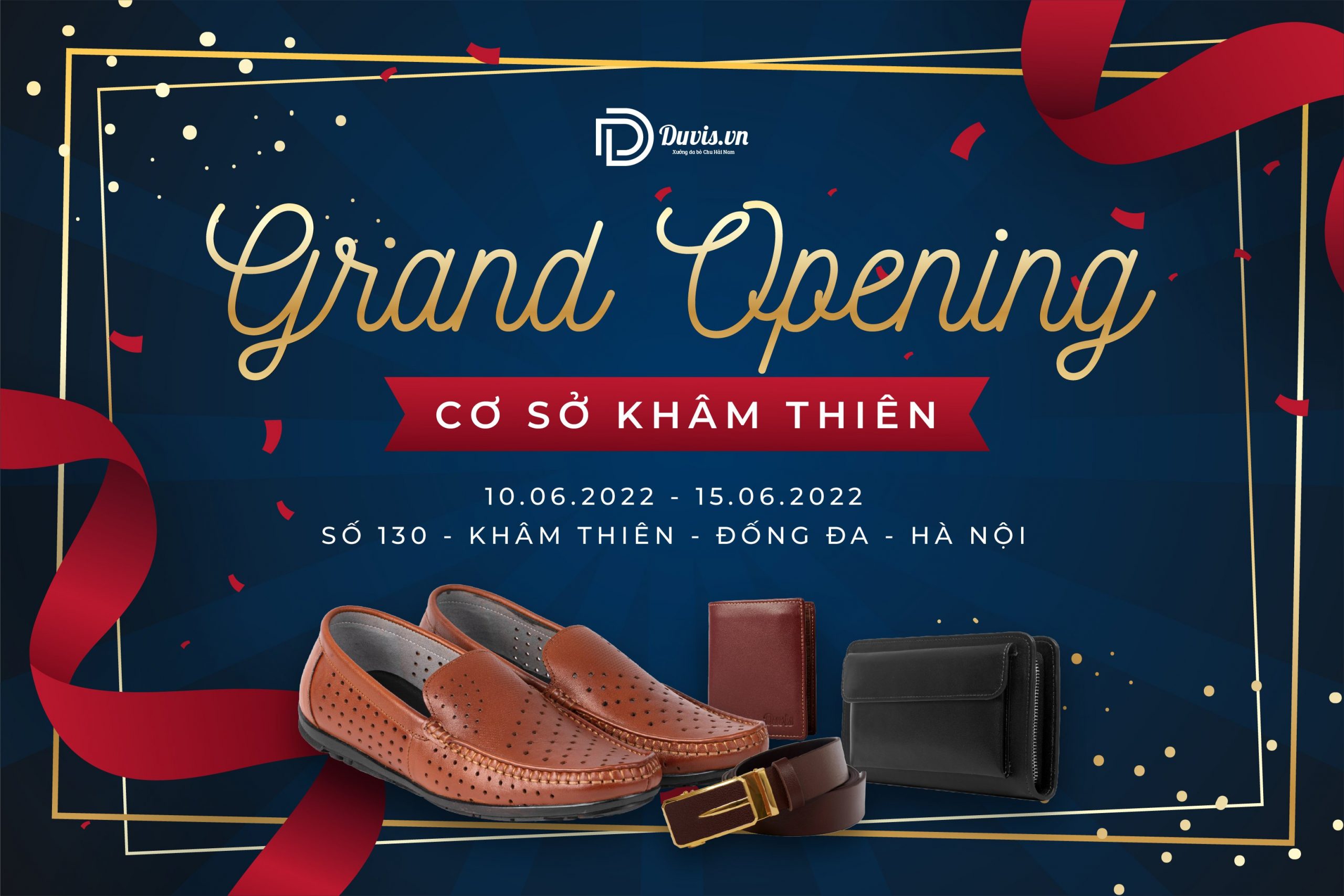 Duvis Khai Trương Cơ Sở Khâm Thiên - Siêu Sale Toàn Bộ Cửa Hàng 30%